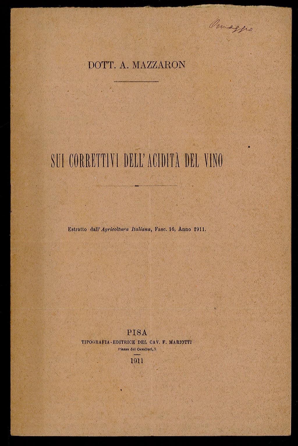 Sui correttivi dellAcidità del vino