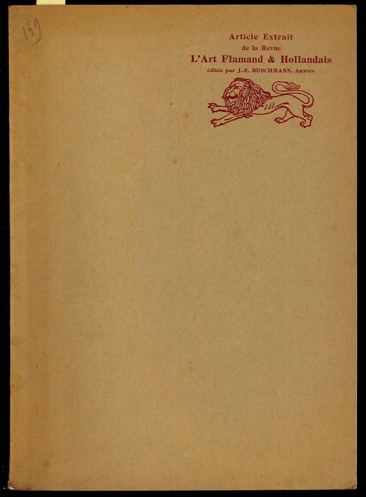 Sur quelques gravures du XV siecle