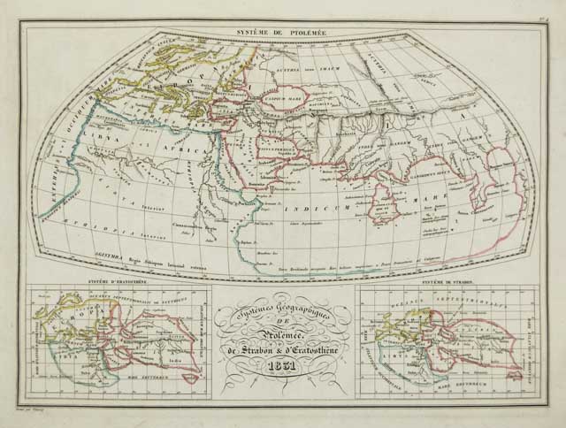 Systemes Geographiques de Ptolomée, de Strabon & d'Eratosthène 1831