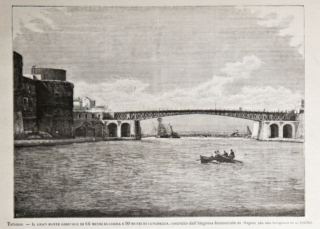 Taranto / Il gran ponte girevole di 66 metri di …