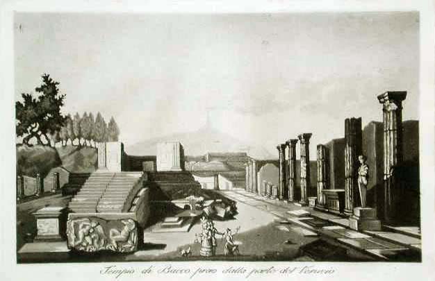 Tempio di Bacco preso dalla parte del Vesuvio