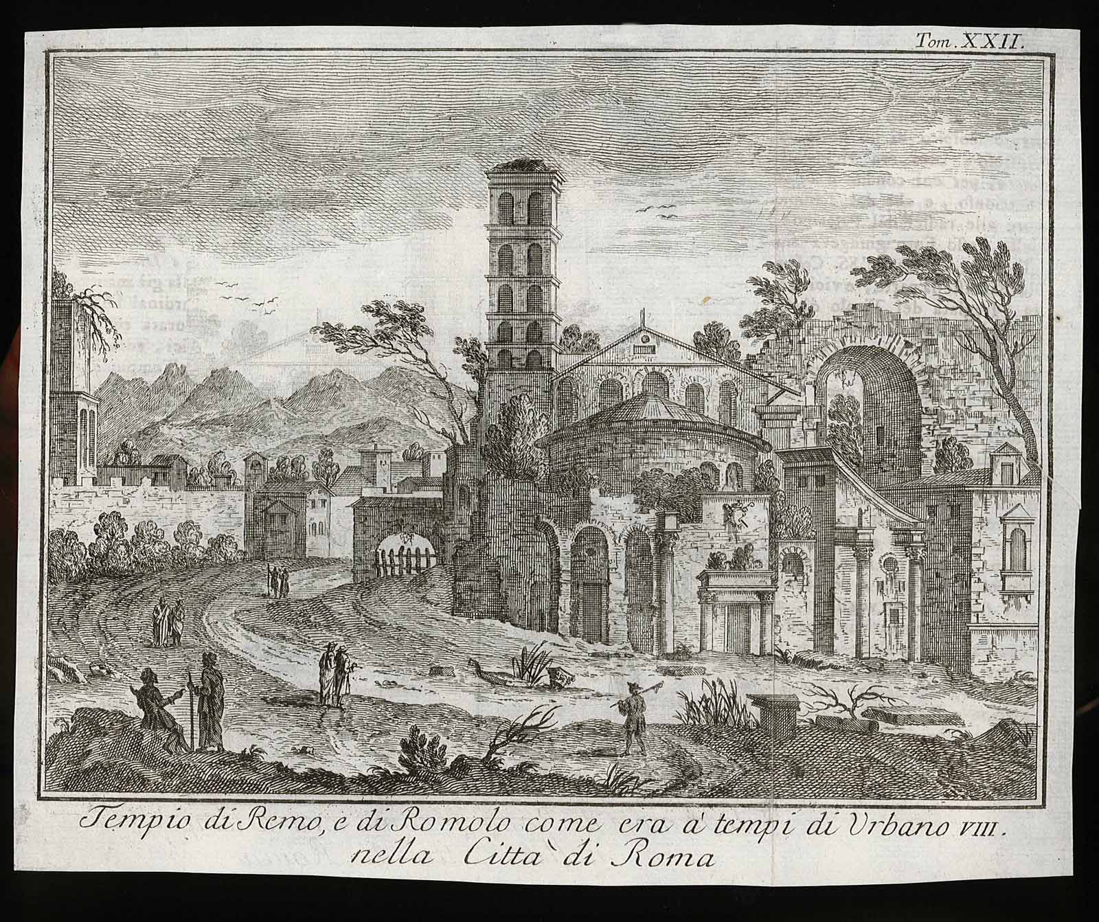 Tempio di Remo, e di Romolo come era à tempi …