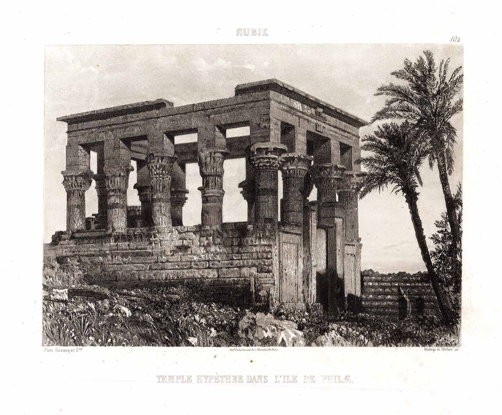 Temple hypéthre dans l'ile de Philae (Nubie)