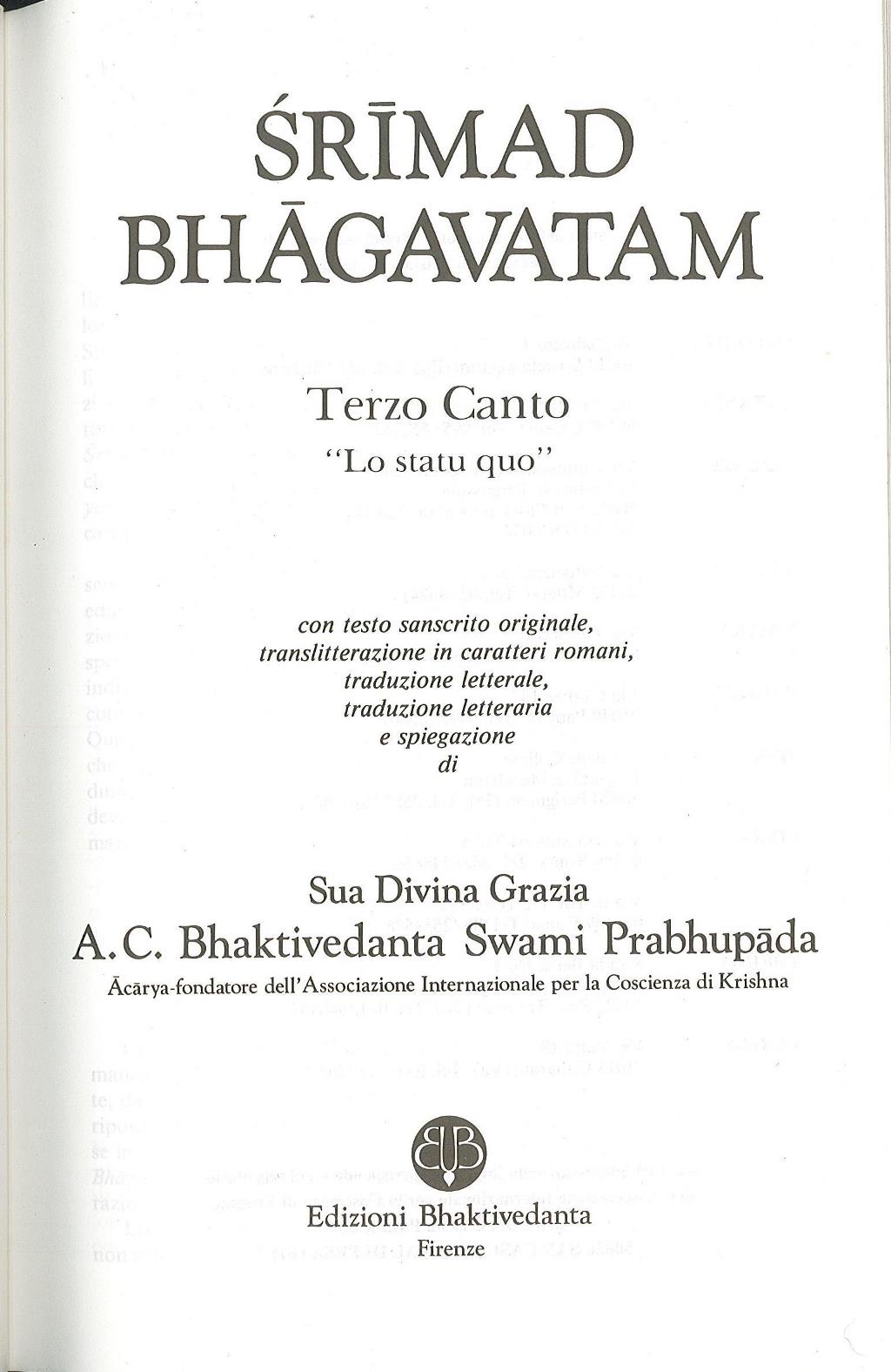 Terzo Canto "Lo statu quo"