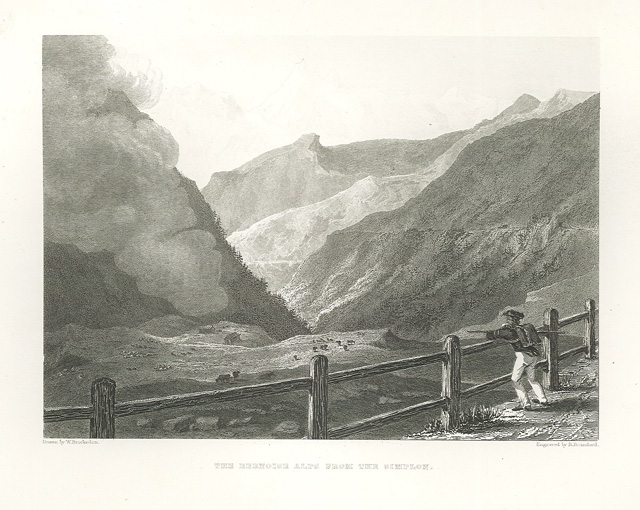 The Bernoise alps from the Simplon