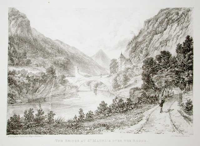 The Bridge at S.t Maurice over the Rhone
