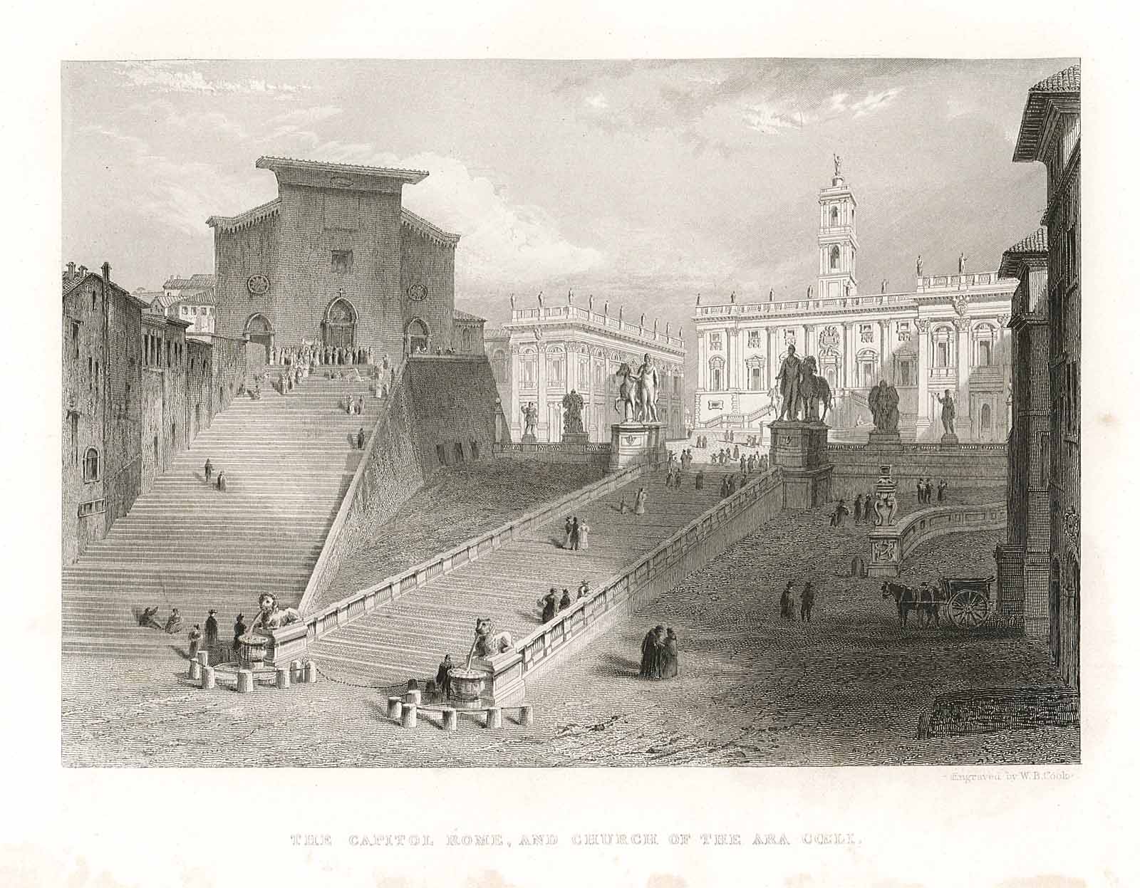 The Capitol Rome, and Church of the Ara Coeli