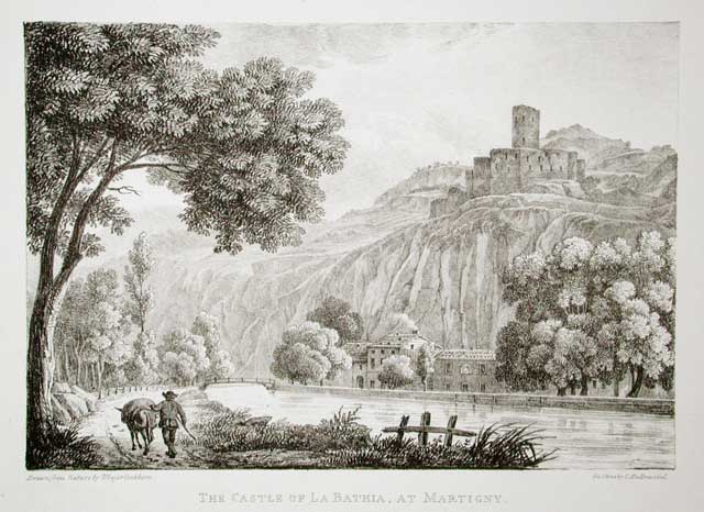 The Castle of La Bathia, at Martigny