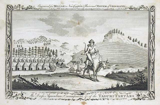 The dress agriculture encampment & c. of the Taguri-Tartars