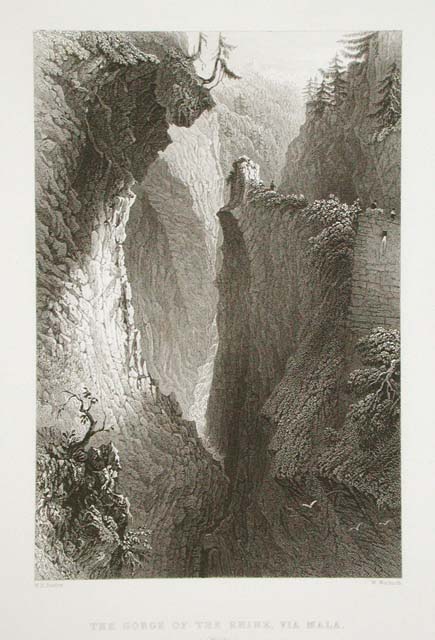 The gorge of the Rhin, Via Mala / (Grisons)