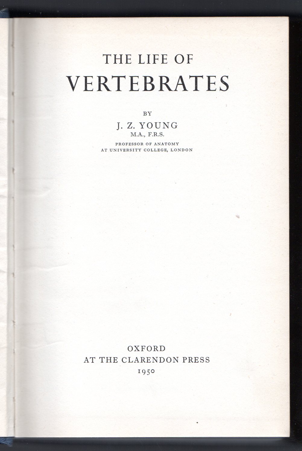 The life of vertebrates