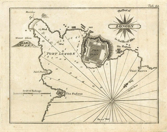 The Port of Longon in the Isle of Elba