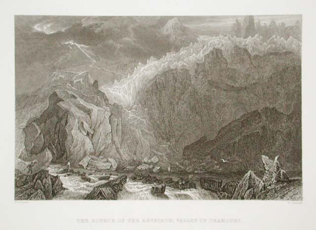 The Source of the Arveiron, valley of Chamouni.