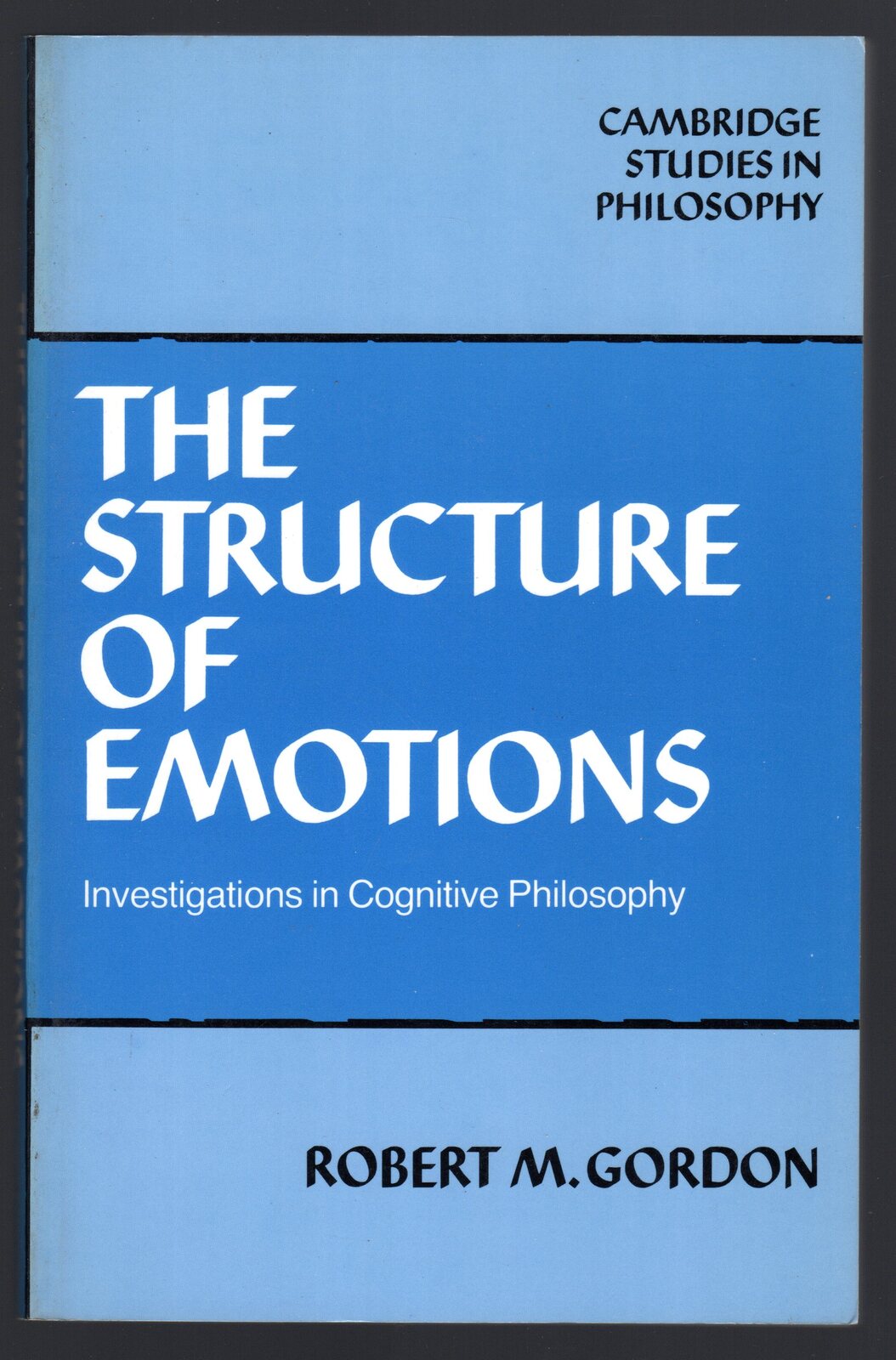 The structure of emotions. Investigations in Cognitive Philosophy