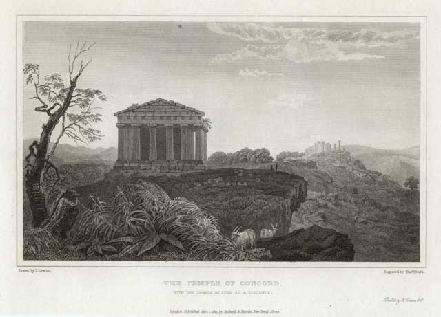 The Temple of Concord, with the Temple of Juno at …