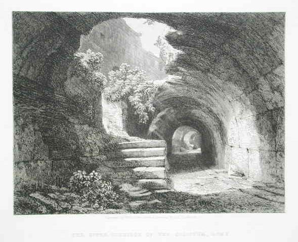 The upper corridor of the Coliseum, Rome