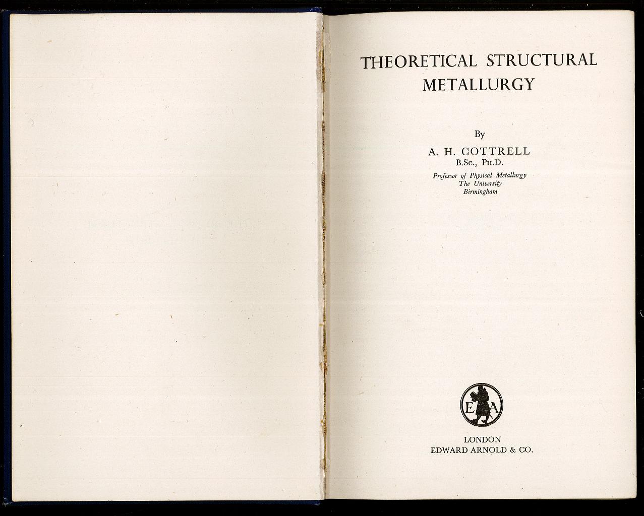 Theoretical structural metallurgy