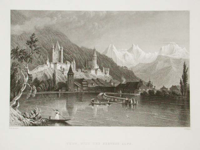 Thun, with the Bernese Alps.