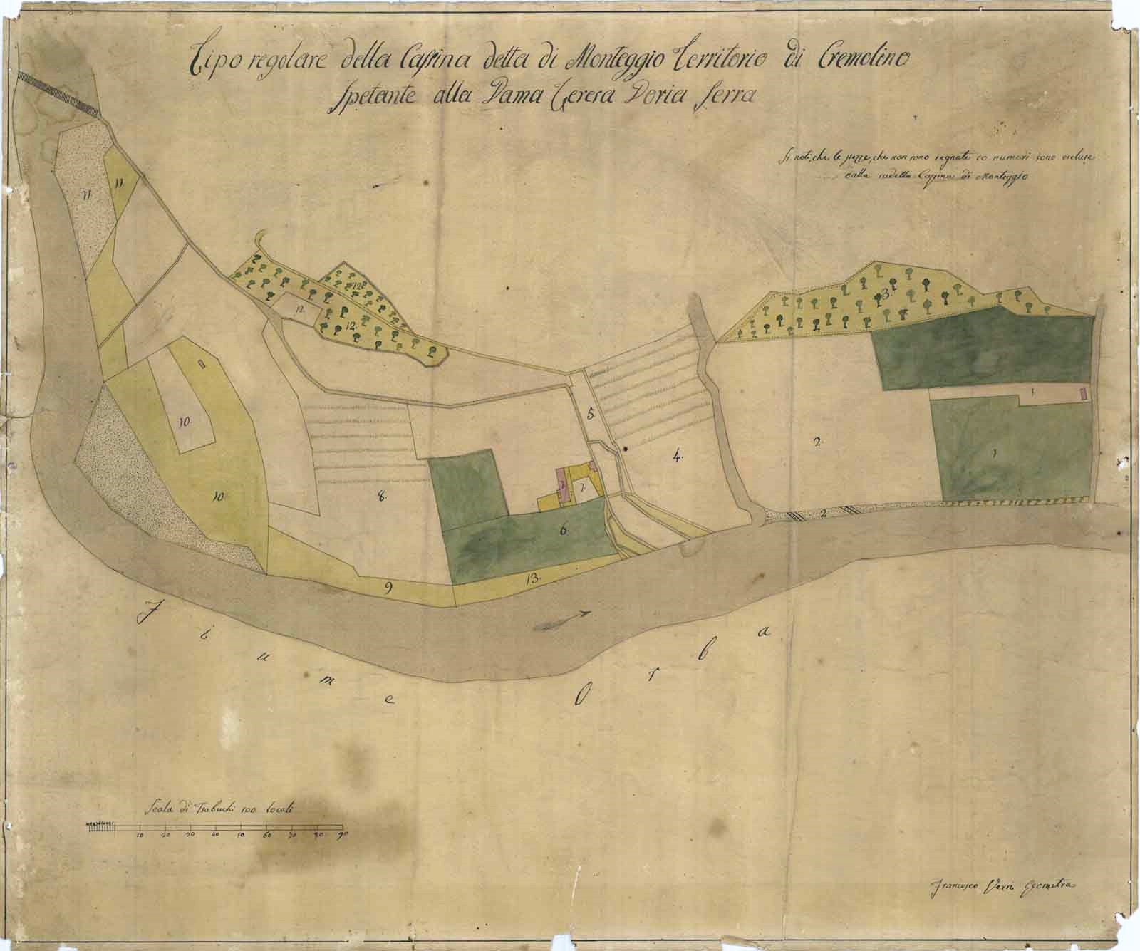 TIPO REGOLARE DELLA CASSINA DETTA DI MONTEGGIO TERRITORIO DI CREMOLINO …