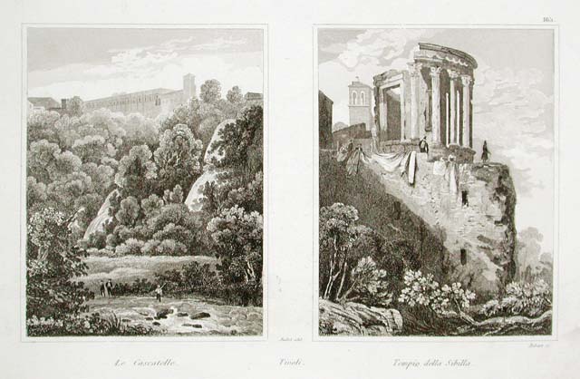 Tivoli. Le Cascatelle - Tempio della Sibilla