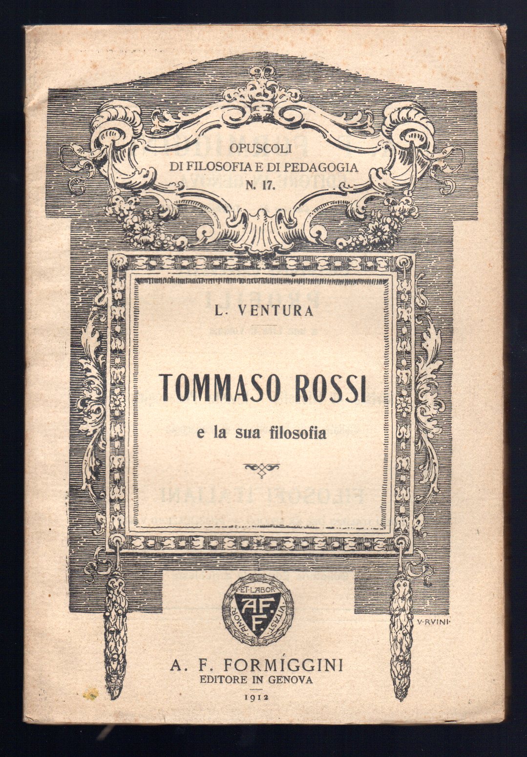Tommaso Rossi e la sua Filosofia