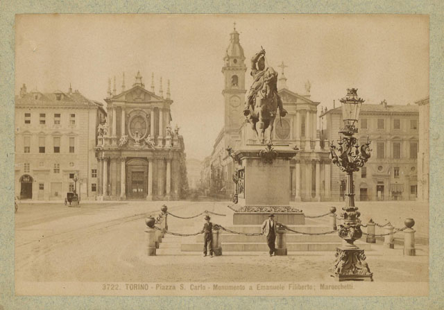 Torino - Piazza S. Carlo - Monumento a Emanuele Filiberto; …