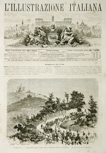 Torino.- Trasporto della salma della Duchessa d’Aosta a Superga