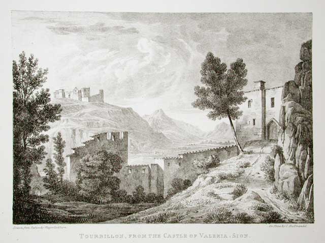 Tourbillon, from the Castle of Valeria, Sion