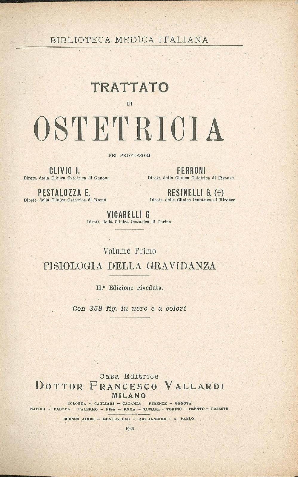 Trattato di ostetricia