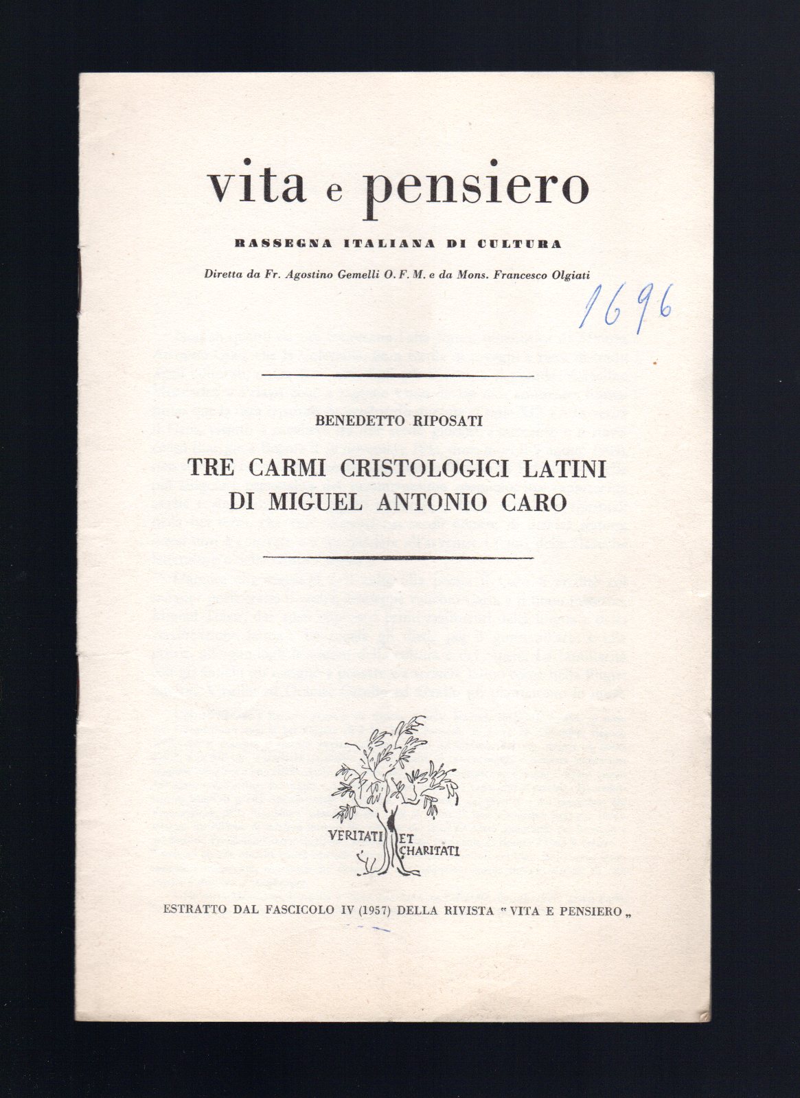 Tre Carmi cristologici latini di Miguel Antonio Caro