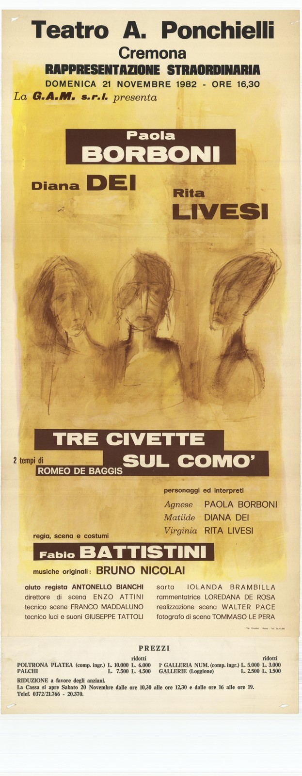 Tre civette sul comò