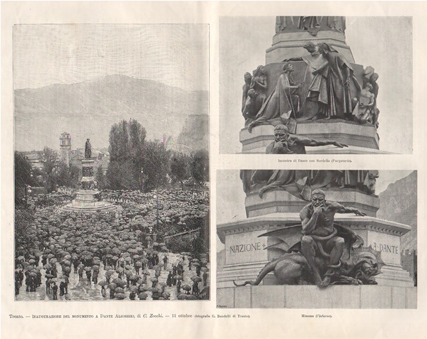 Trento - Inaugurazione del monumento a Dante Alighieri, di C. …