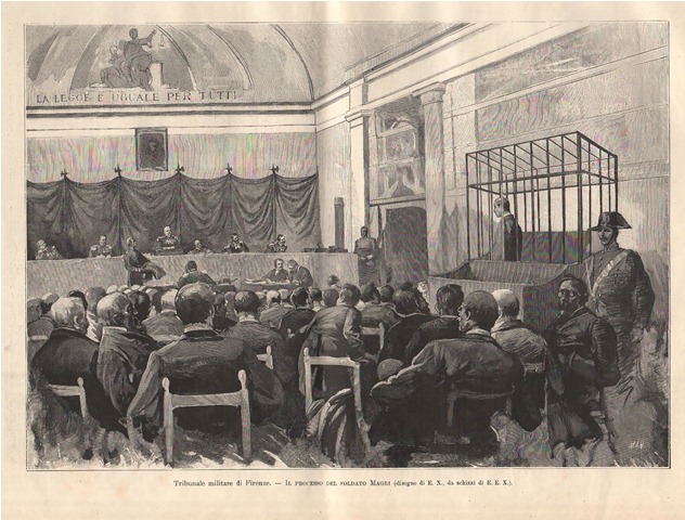 Tribunale militare di Firenze - Il processo del soldato Magri