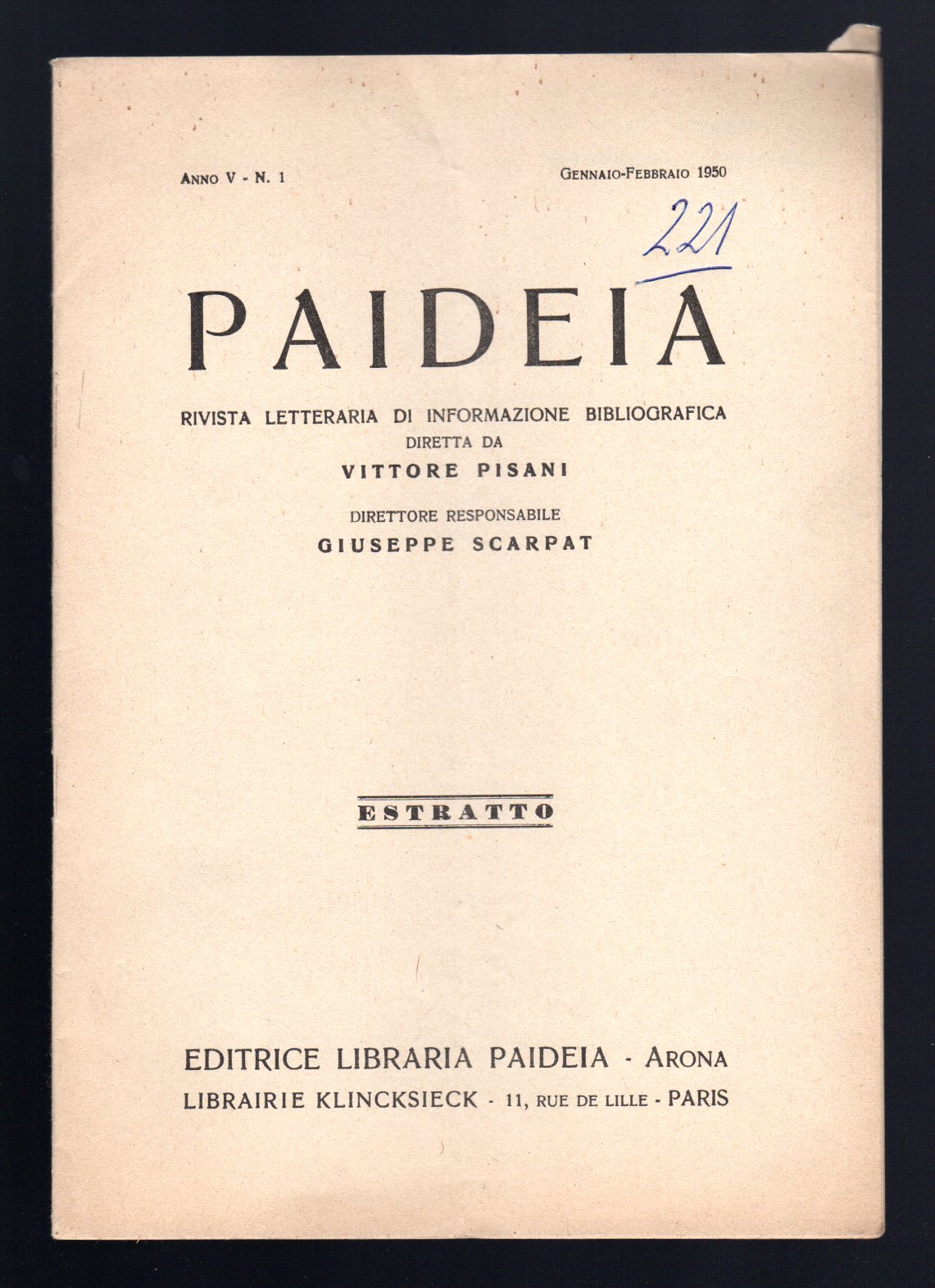 Tucidide. Rassegna dei principali problemi sullo scrittore e sullo storico