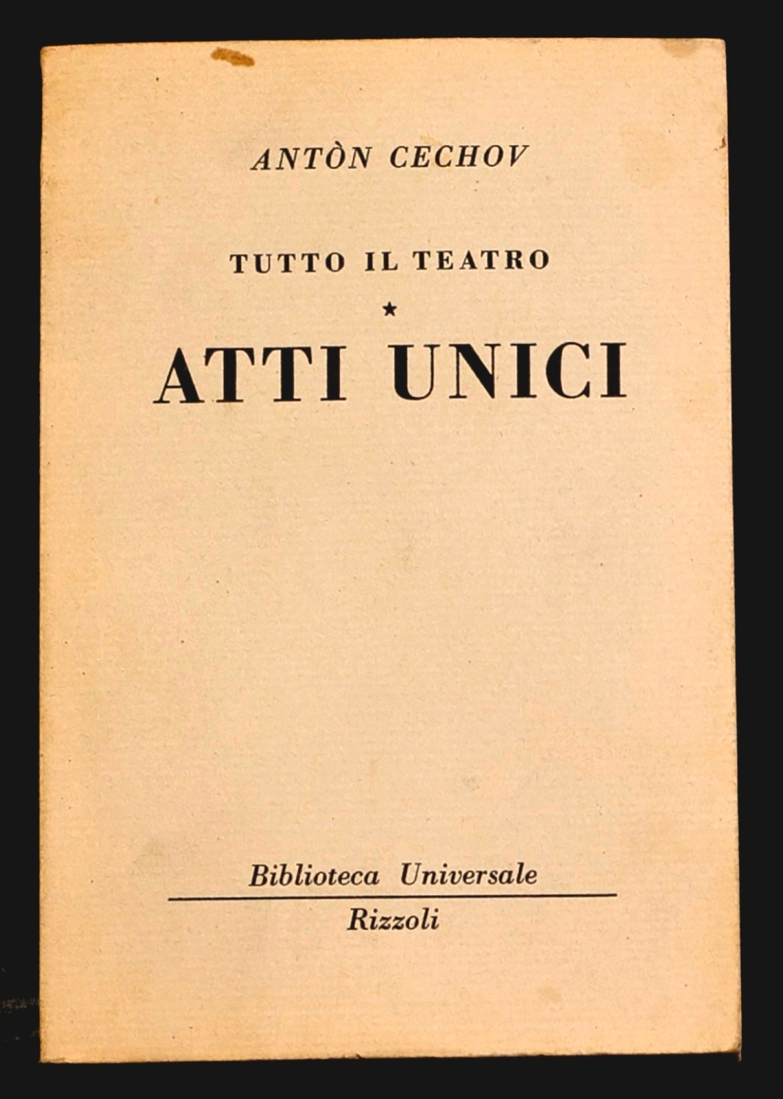 Tutto il teatro atti unici