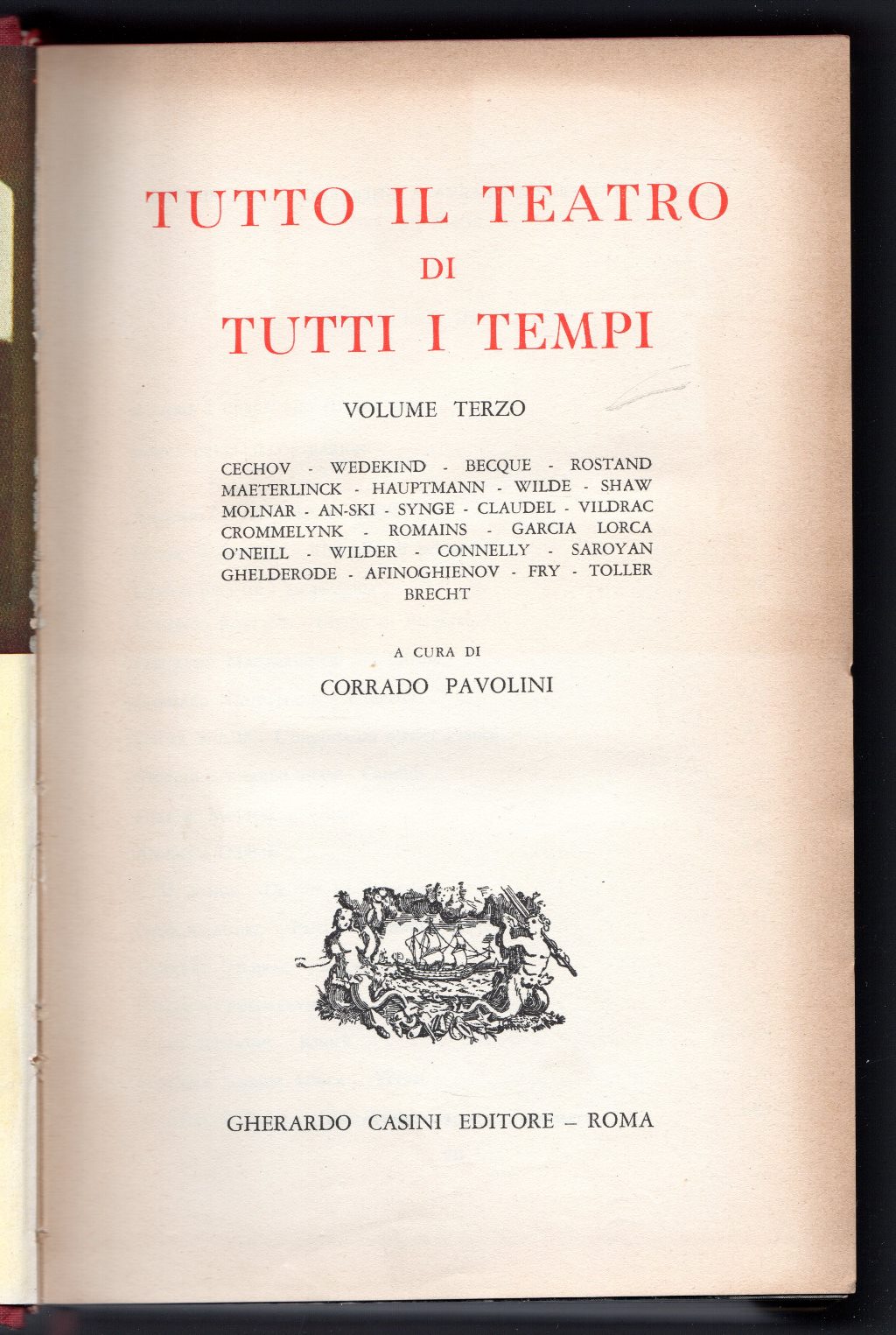 Tutto il teatro di tutti i tempi. Volume Terzo