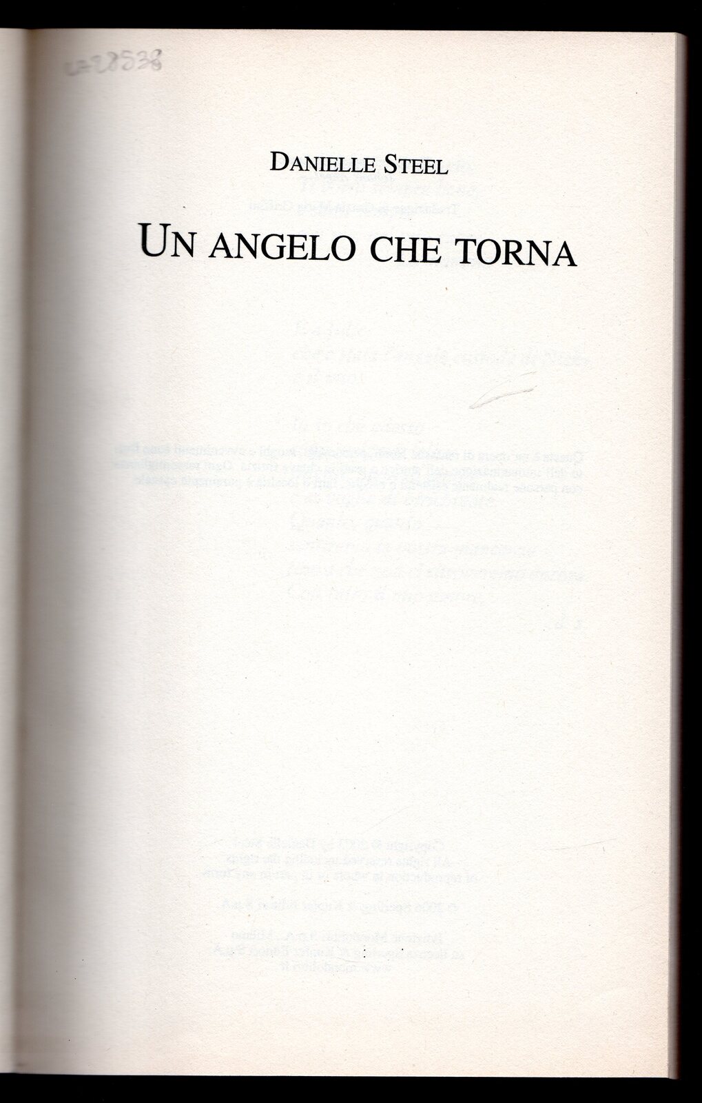 Un angelo che torna