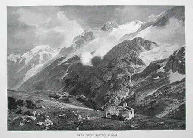 Un der Stilfser Jochstrasse in Tirol