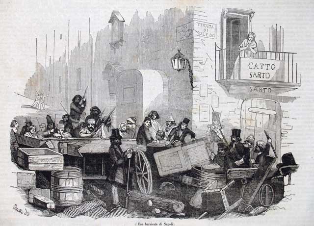 Una barricata di Napoli