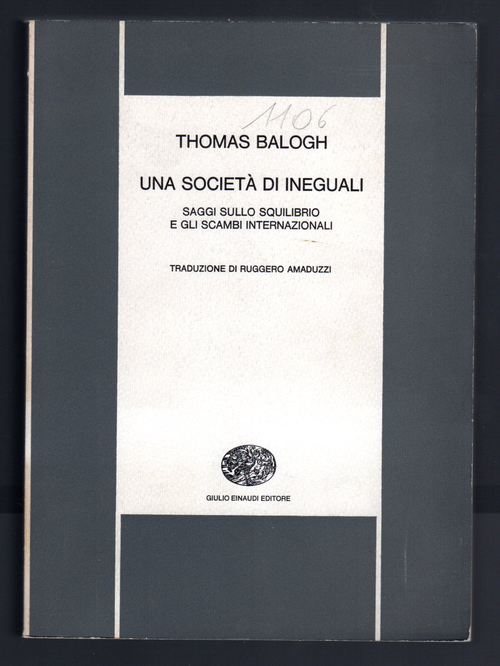 Una società di ineguali. Saggi sullo squilibrio e gli scambi …