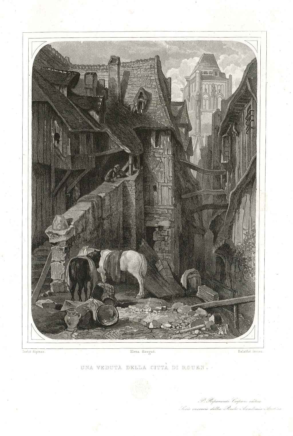 Una veduta della città di Rouen
