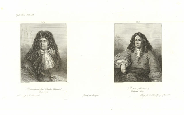 Vandermeulen (Antoine Francois) peintre. - Puget (Pierre) Sculpteur .