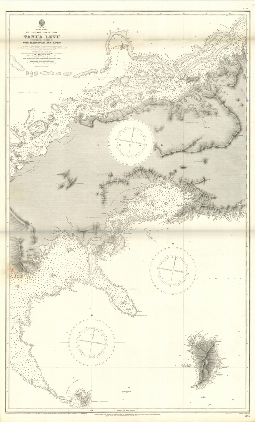 Vanua Levu (central portion) with Makongai and Koro