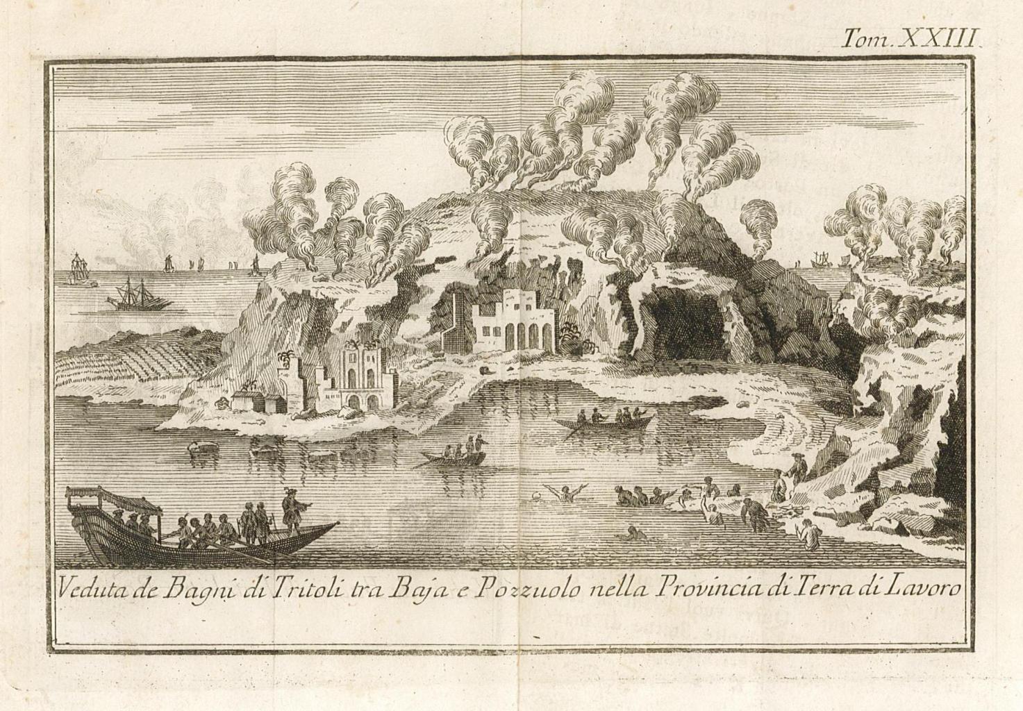 Veduta de Bagni di Tritoli tra Baja e Pozzuolo nella …