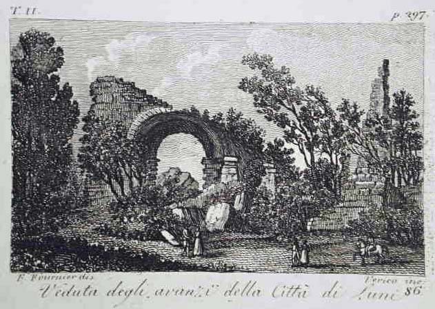 Veduta degli avanzi della Città di Luni