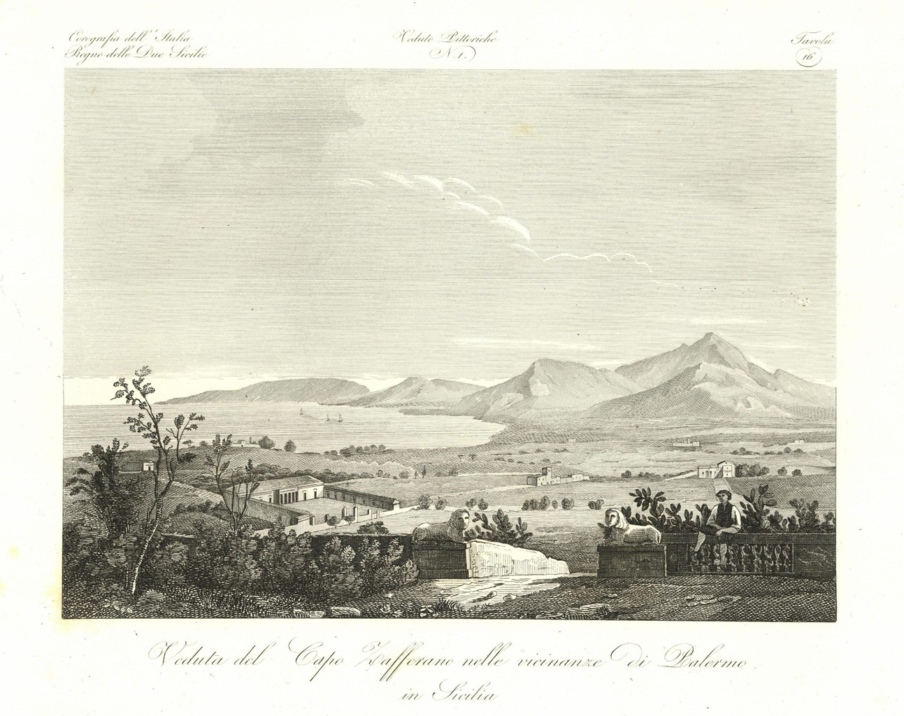 Veduta del Capo Zafferano nelle vicinanze di Palermo in Sicilia