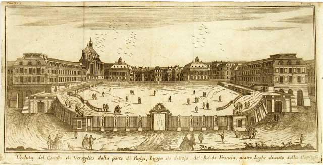Veduta del Castello di Versaglies dalla parte di Parigi, .
