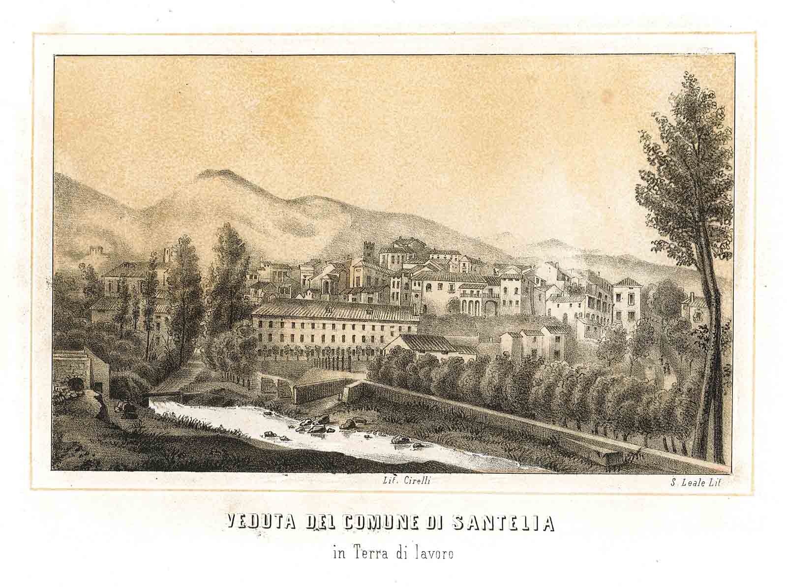 Veduta del comune di Santelia / in Terra di Lavoro