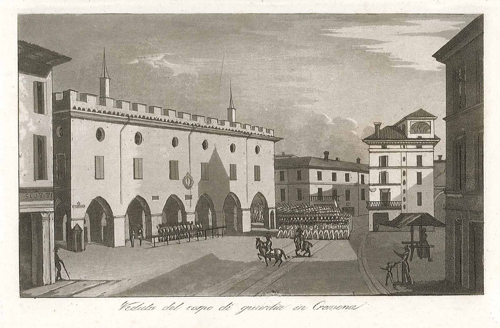 Veduta del corpo di guardia in Cremona
