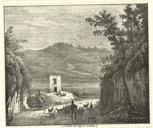 Veduta del lago d'Averno